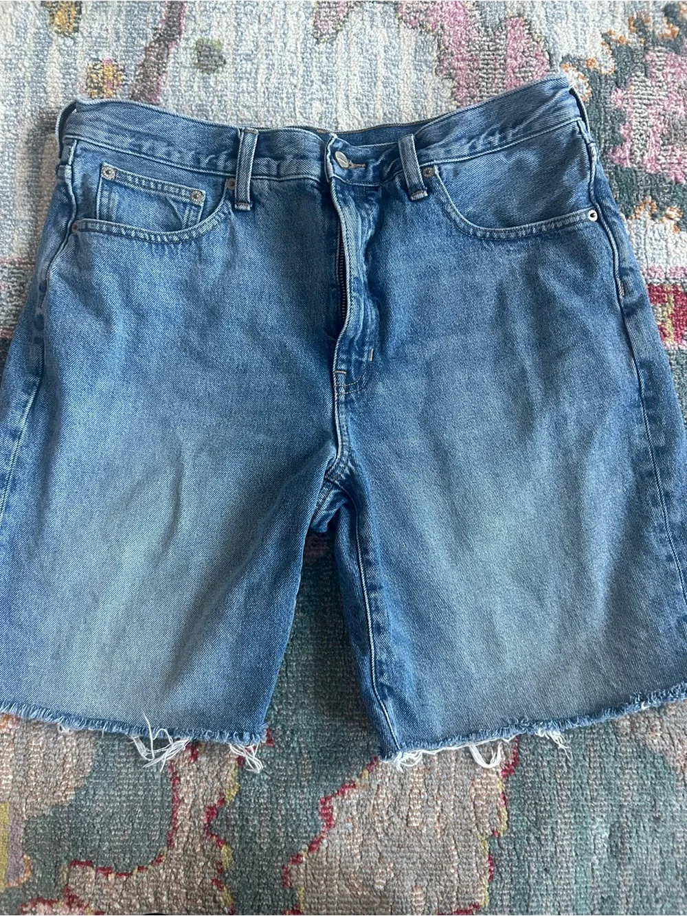 J. Crew Midlength denim short